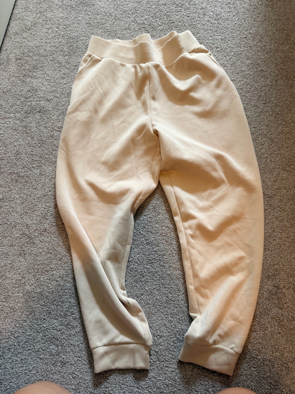 Cable & Gauge Cream Cozy Jogger Track Pants